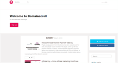 Desktop Screenshot of domainscroll.com