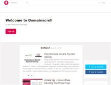 Tablet Screenshot of domainscroll.com